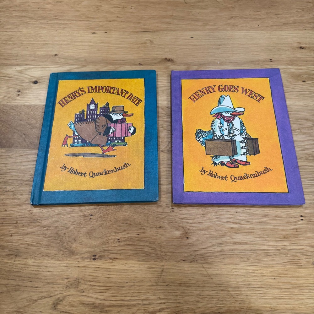 Vintage Henry the Duck Books Robert Quackenbush Henry Goes West Important Date